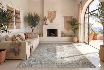 Licht vintage - Vloerkleed - 270 cm - 170 cm - met, Nieuw