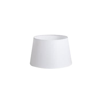Linnen lampenkap wit 25/16, Huis en Inrichting, Lampen | Lampenkappen, Verzenden, Nieuw, Wit, Rond