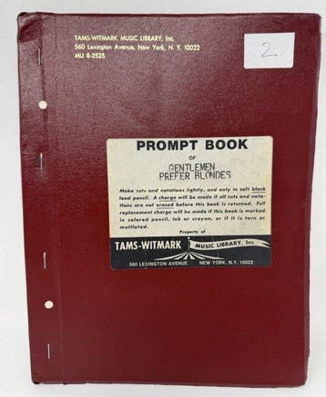 Gentlemen Prefer Blondes (musical) - Book - 1977, Nieuw