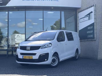 Fiat Scudo 2.0 MultiJet L3H1 DC*A/C*CRUISE*HAAK*CAM*5-P*NAVI, Stof, Gebruikt, Euro 6, Wit