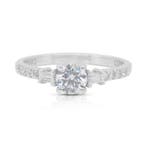 Ring - 18 karaat Witgoud - 0.78ct. tw. Diamant (Natuurlijk), Sieraden, Tassen en Uiterlijk, Ringen, Nieuw