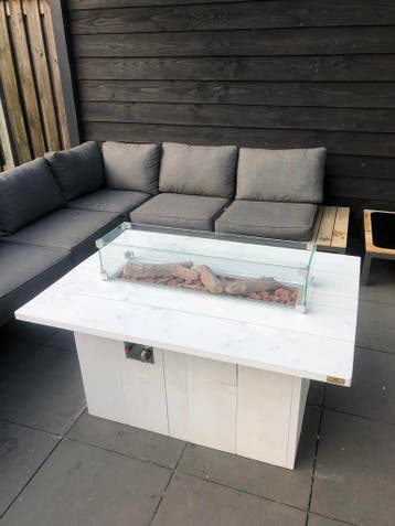 Luxe gas vuurtafel 120x87 cm diverse kleuren, Ophalen of Verzenden, Nieuw