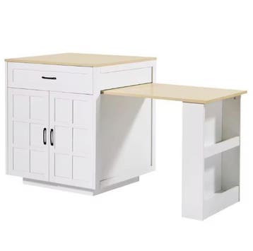 Uitschuifbare Bartafel met Opbergruimte – 133–202 cm, Verzenden, Nieuw