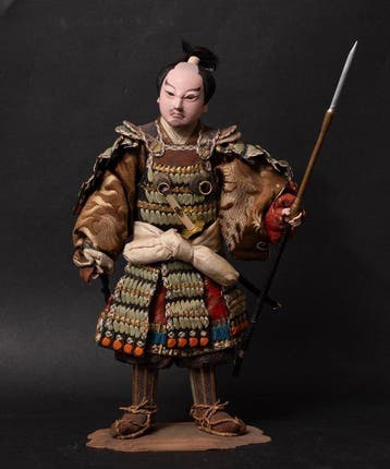 Musha ningy () — a traditional warrior doll — depicting