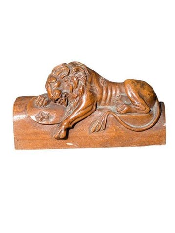 Beeld, Lion Of Lucerne - 3.5 cm - Hout