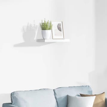 vidaXL Wandschap zwevend 40x23x3,8 cm MDF hoogglans wit, Huis en Inrichting, Woonaccessoires | Wandplanken en Boekenplanken, Verzenden