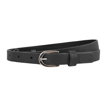 Landley Smalle Dames Riem - Leer - Tailleriem - Zwart - 95, Kleding | Dames, Verzenden, Zwart, Nieuw, 3 tot 5 cm