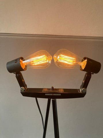 Lamp - National cinelite - roestvrijstaal, Koper, Porselein,