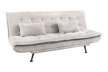 Slaapbank JAZZ 195 cm, 3-zits, chenille stof, champagnebeige, Huis en Inrichting, Ophalen of Verzenden, Nieuw
