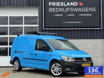 Zakelijke lease - Volkswagen Caddy Bestel 2.0 TDI L2H1 BMT, Automaat, Stof, Gebruikt, Blauw