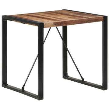 vidaXL Eettafel 80x80x75 cm massief hout, Verzenden, Nieuw