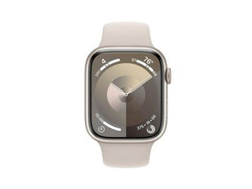 Apple Watch Series 9 - 45mm - Aluminium - Sterrenlicht - GPS, Verzenden, Zo goed als nieuw, Apple