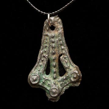 Viking periode Brons dragon foot amulet - 41 mm (Zonder