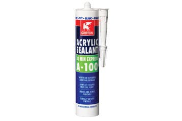 Griffon acrylic sealant a 100 1 stuk, 300 ml, wit, koker, Verzenden, Nieuw