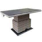 Miami lounge-diningtafel 140x85xH47-71 cm in hoogte, Tuin en Terras, Tuintafels, Ophalen of Verzenden, Nieuw