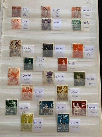 Nederland 1867/1988 - Selectie plaatfouten, Postzegels en Munten, Postzegels | Nederland, Gestempeld