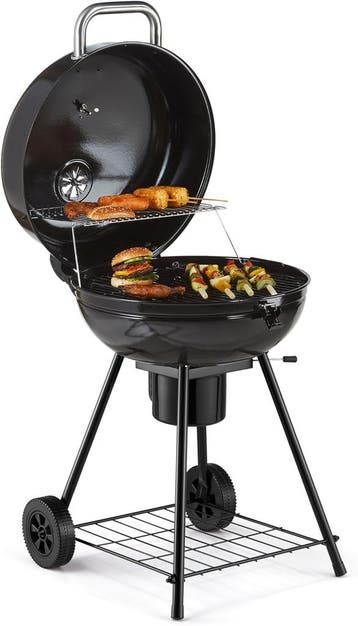 Houtskool BBQ - Smoker Barbecue - Houtskoolbarbecue - Zwart, Verzenden, Zo goed als nieuw