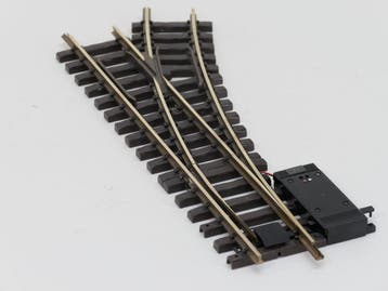 LGB 16050 Digitaal Elektr.Weiche  rechts, R3,22.5 Grad, Ophalen of Verzenden, Gebruikt, Rails, LGB
