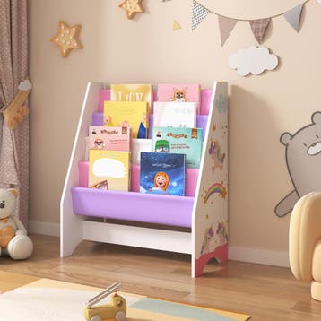[en.casa] Kinderrek Fisterra 74x62x29 cm eenhoornmotief, Verzenden, Nieuw