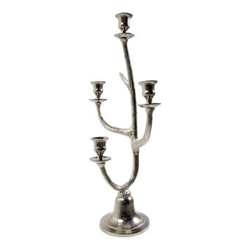 Kaarsen Standaard gewei zilver 4 h58 d12x9,5cm, Verzenden, Nieuw