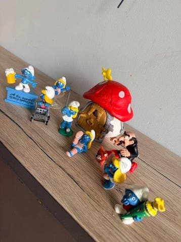 Schleich - Speelgoed figuur Smurfen figuren set - 1990-2000
