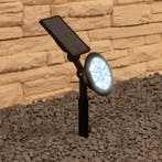 Solar spot Sunny Dual White tuinspot met grondspies, Kunststof, Verzenden, Minder dan 50 watt, Staande lamp
