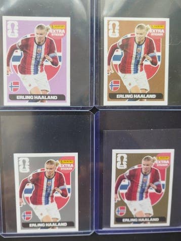 rare and highly sought-after 4-card parallel lot of Erling, Nieuw