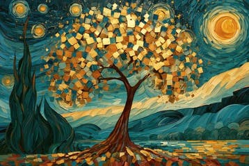 Iconica - Artistic Tree of Life - unique 1/1 XXL (100 x 150