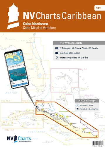 NV Charts Cuba Noordoost - 10.1 - Cabo Maysi naar Varadero, Watersport en Boten, Ophalen of Verzenden, Nieuw