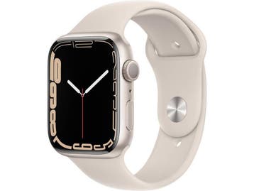 Apple Watch Series 7 - 45mm - Aluminium - Sterrenlicht - GPS, Verzenden, Zo goed als nieuw, Apple