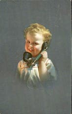 Fantasie, Familie - Gezin - Moeder - Kind - Ansichtkaart, Gelopen