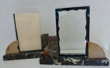 Art Deco - Fotolijst (2) - Marmer, Glas