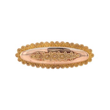 Roségouden vintage filigraan broche 14 krt, Ophalen of Verzenden, Nieuw