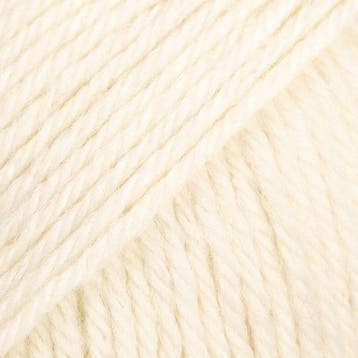 DROPS Fiesta Uni Colour - 01 naturel - Wol Garen, Ophalen of Verzenden, Nieuw