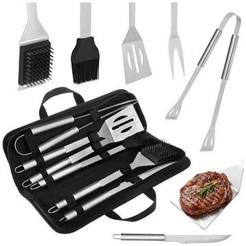 BBQ Gereedschapset 6-delig RVS – Complete Barbecue, Ophalen of Verzenden, Nieuw