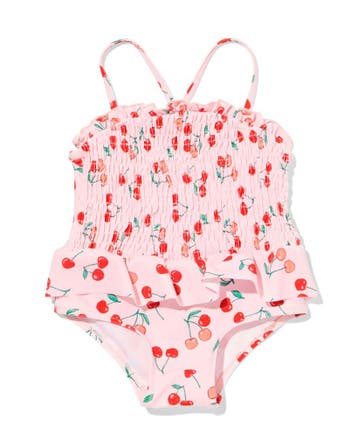HEMA Babybadpak smock kersen roze van €14.99 voor €8 sale, Verzenden, Nieuw