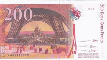 France Fay 75/01 A 200 Francs Eiffel 1995 Neuf Pick 159, Verzenden