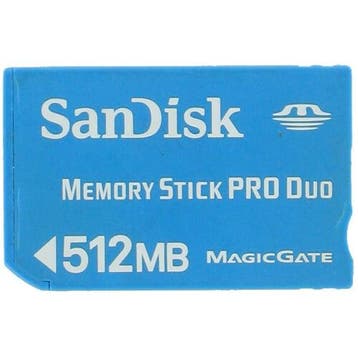 SanDisk Memory Stick Pro Duo - 512MB, Verzenden, Zo goed als nieuw