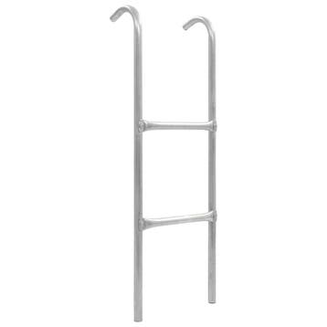 vidaXL Trampolineladder met 2 sporten 102,6 cm staal, Verzenden, Nieuw