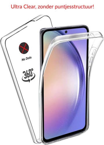 Galaxy A54 5G 360° Ultra Clear Hybrid PC + TPU Hoesje, Ophalen of Verzenden, Nieuw