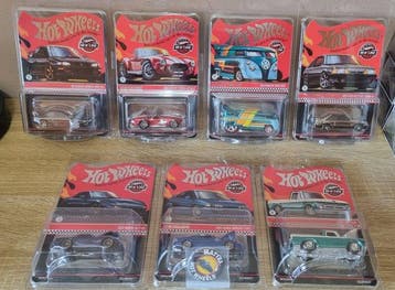 Hot Wheels 1:64 - Modelauto (7) - Collezione Red Line Club:, Nieuw