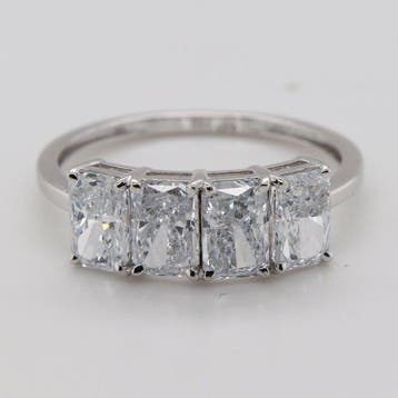 Zonder minimumprijs - Ring - 14 karaat Witgoud - 2.44ct. tw., Nieuw