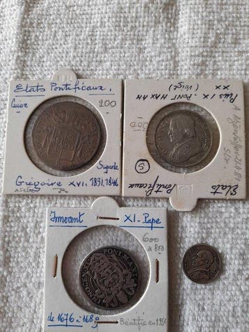 Vaticaan. Lot 4 coins and medals