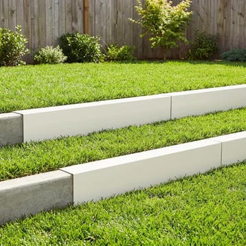 vidaXL Afdekprofiel voor tuinafboording 10 st 100 x 20 x 15, Verzenden, Nieuw