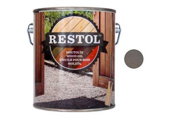Restol Restol houtolie zijdeglans 2,5 liter, grijs, Verzenden, Nieuw