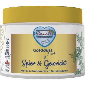 Renske Golddust Heal 3 - Spier & Gewricht 250gram, Verzenden, Nieuw