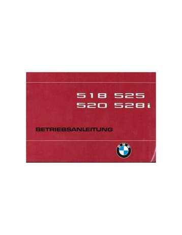 1980 BMW 5 SERIE INSTRUCTIEBOEKJE DUITS, Auto diversen