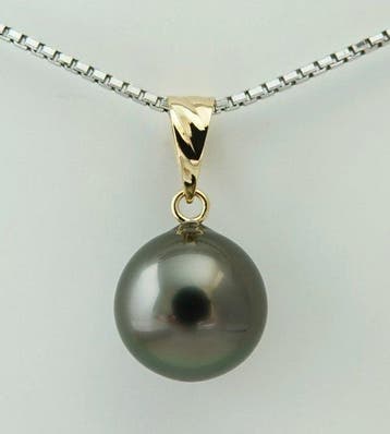 Zonder minimumprijs - Hanger - 18 karaat Geel goud Parel -, Sieraden, Tassen en Uiterlijk, Antieke sieraden