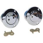 Allpa Dekvuldop Messing Verchroomd Aqua, Ophalen of Verzenden, Nieuw