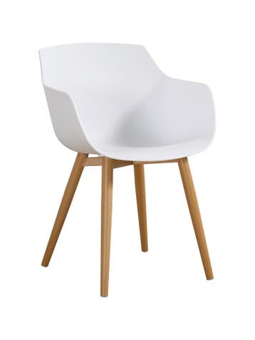 Stoel Alexia - Wit / Houtlook - Kunsstof - G-Line, Verzenden, Nieuw in verpakking
